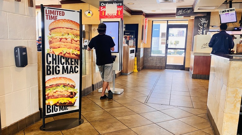 McDonald's Chicken Big Mac sign