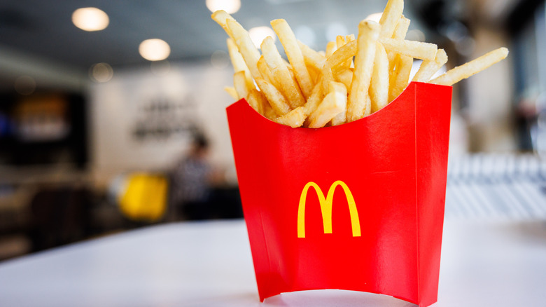 A container of McDonald's french fries