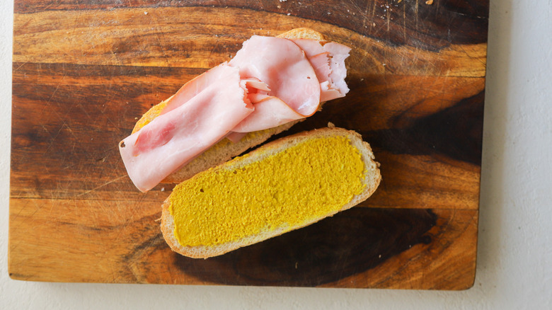 Ham on sandwich