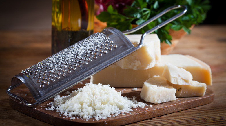 parmesan cheese and grater