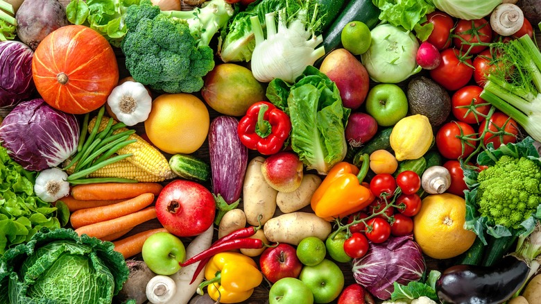 assortment of fresh vegetables
