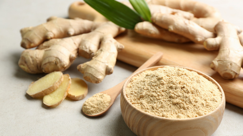 fresh and dried ginger