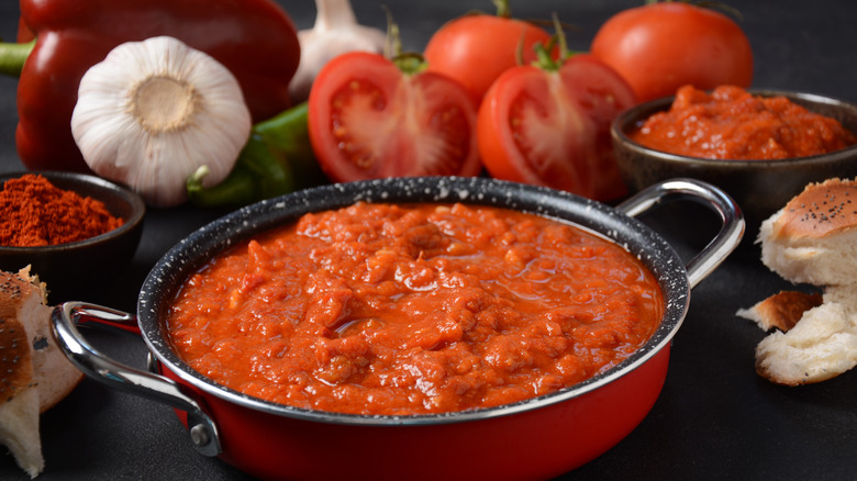 Tomato sauce plus ingredients