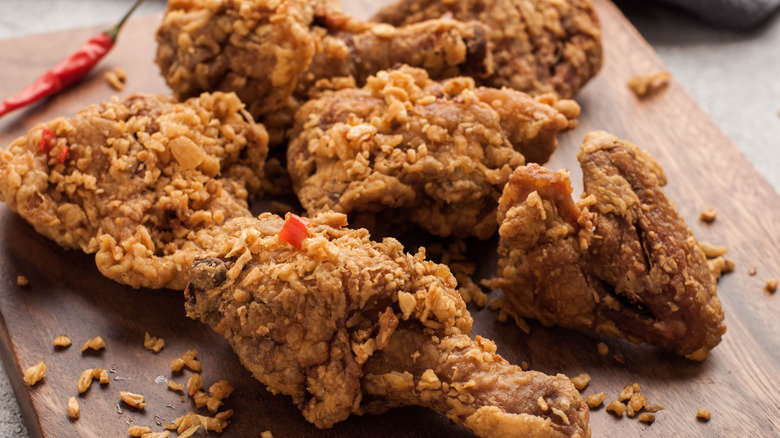 crispy breaded fried chicken