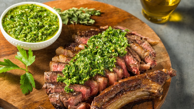 steak with chimichurri