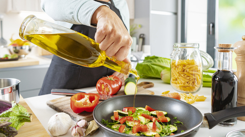 cooking with olive oil