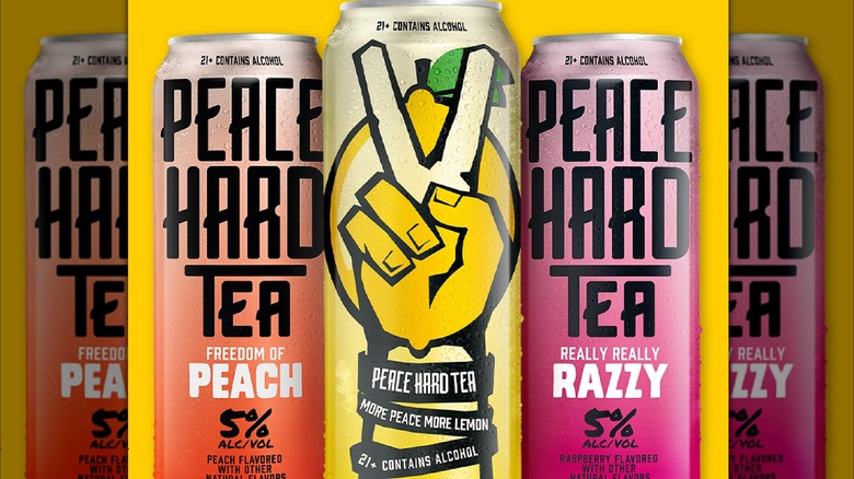 Three flavors of Peace Hard Tea