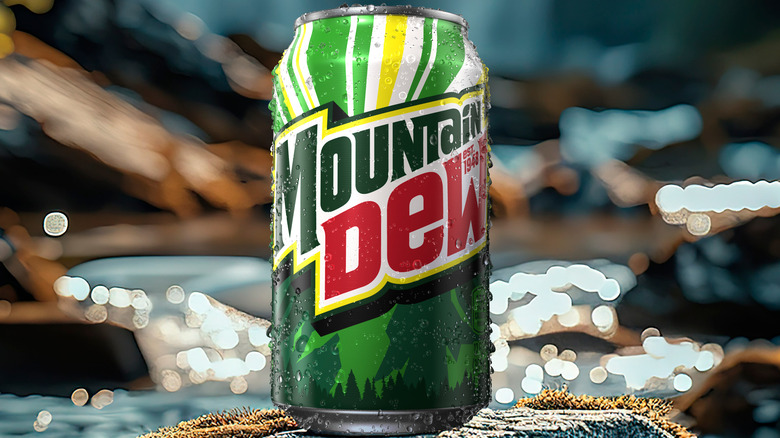 New Mountain Dew can