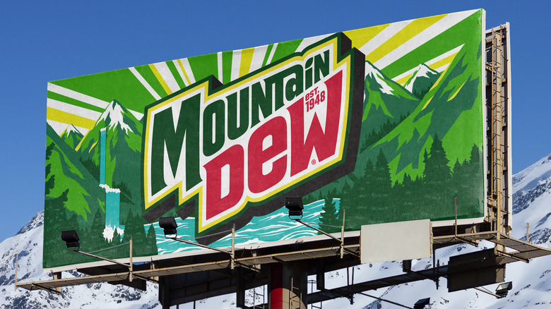 Mountain Dew new logo billboard