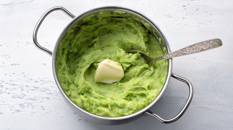 green mashed potatoes