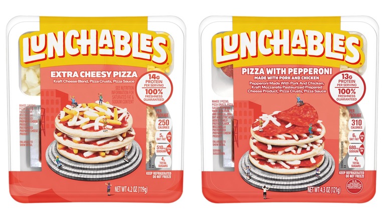 Lunchables Cheese and Pepperoni Pizzas