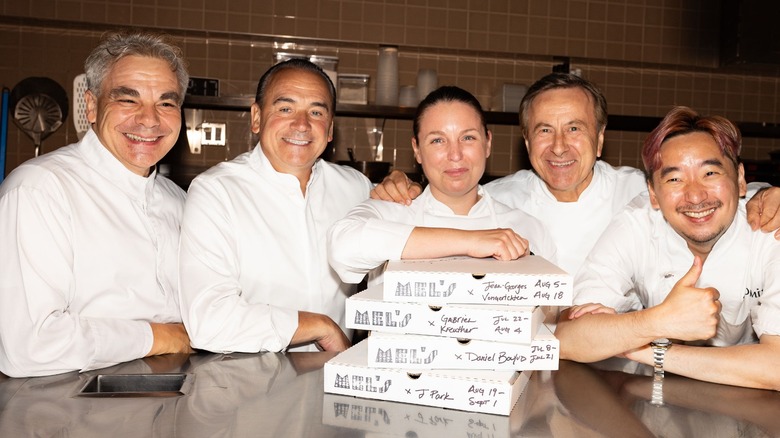 Gabriel Kreuther, Jean-Georges Vongerichten, Melissa Rodriguez, Daniel Boulud,and Junghyun Park