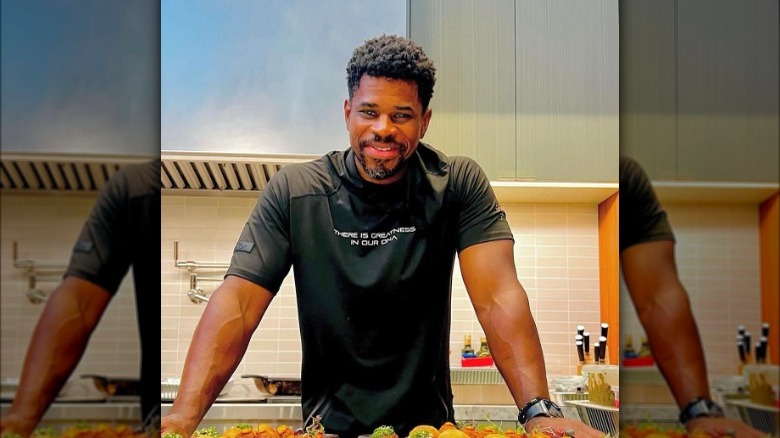 Tafari Campbell in a kitchen