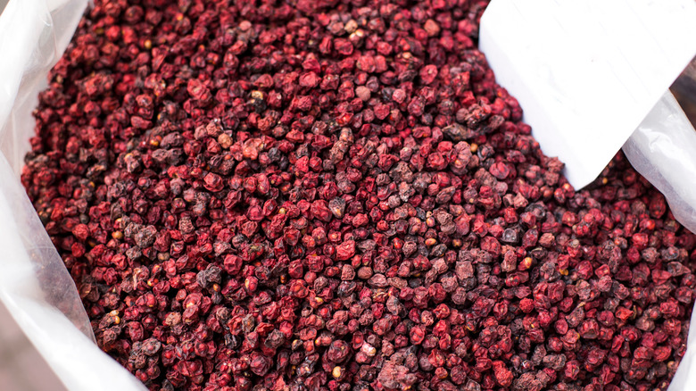 Schisandra berries in a bag