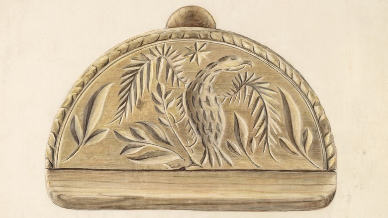 engraved butter mold