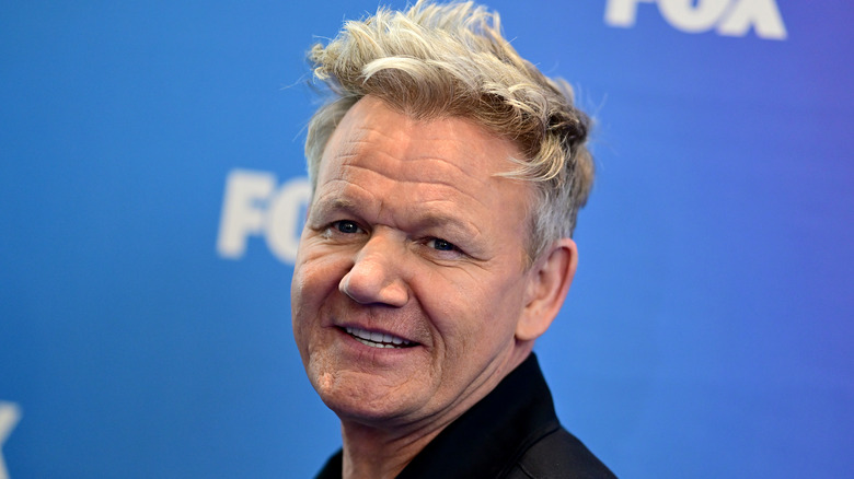 Gordon Ramsay smiling on Fox red carpet