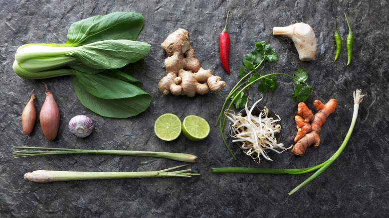 ingredients for a Thai recipe