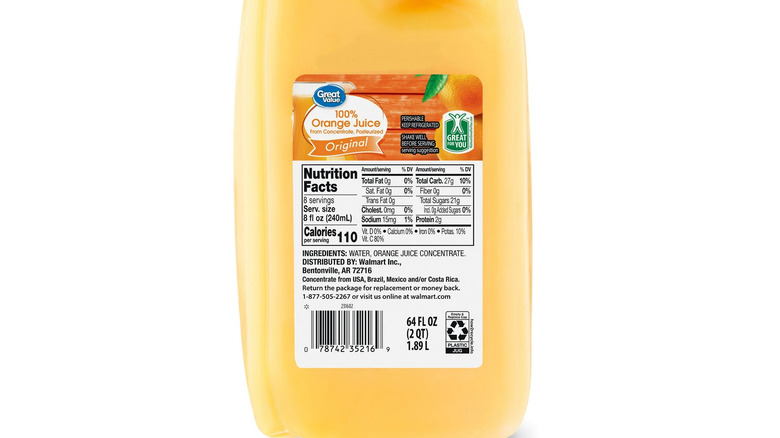 Great Value Original Orange Juice