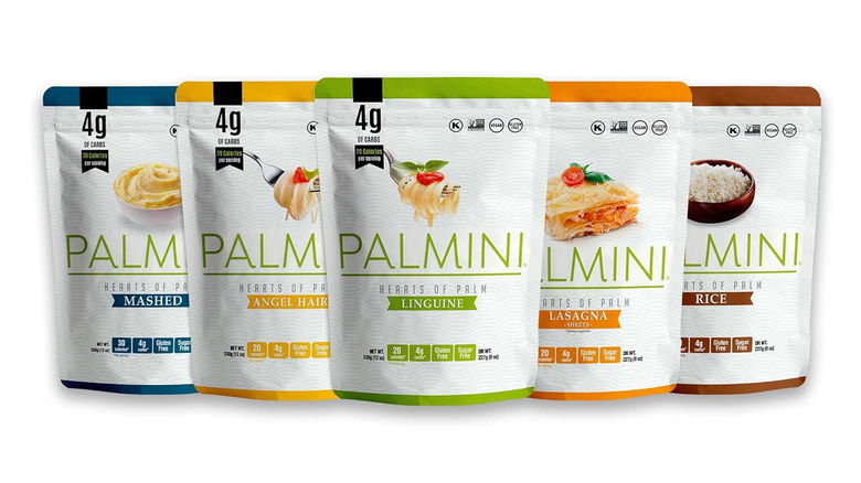 Five variety packs of Palmini hearts of palm pasta