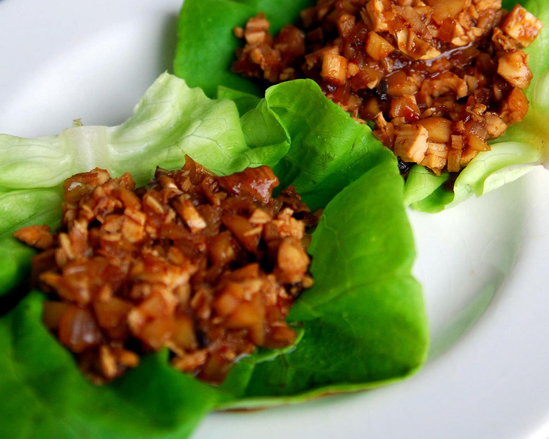 These chicken lettuce wraps will disappear first. We bet you a chicken lettuce wrap.