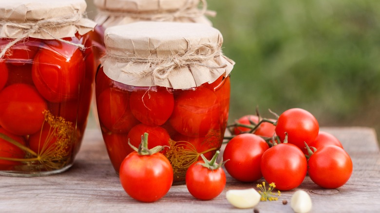 Pickled cherry tomatoes