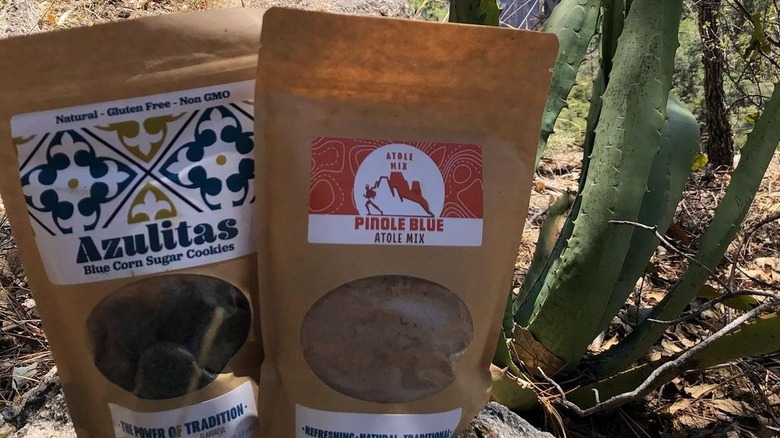 Pinole Blue's cookies and drink mixes