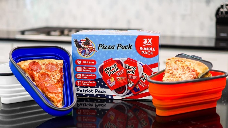 Pizza Packs on a counter