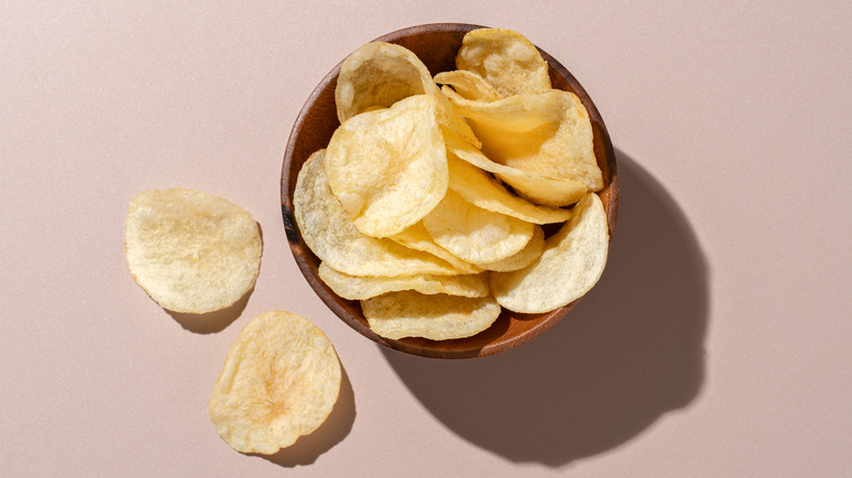 potato chips in a bowl