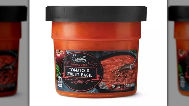 Also Specially Selected Tomato soup container