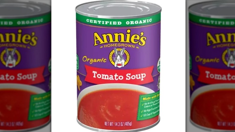 Annie's Homegrown Organic tomato soup can