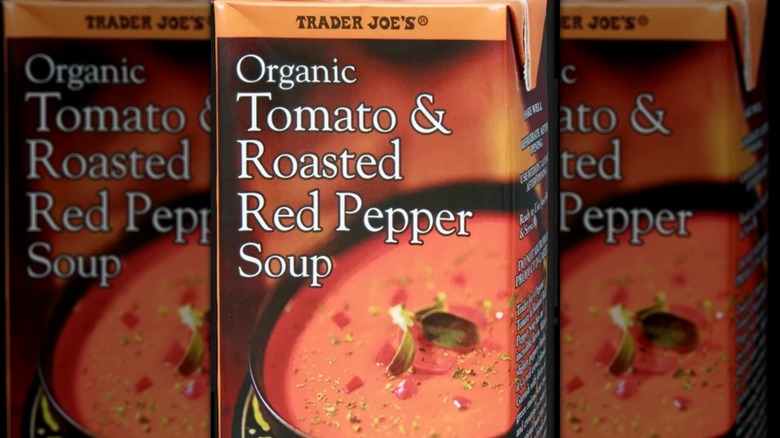 Trader Joe's Tomato and Roasted Red Pepper soup