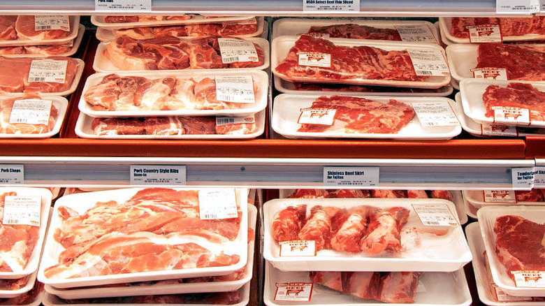 H-E-B prepared meat case