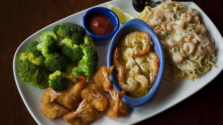 seafood dishes from Red Lobster 