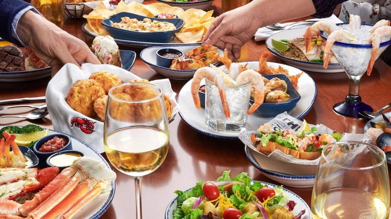 Various Red Lobster dishes