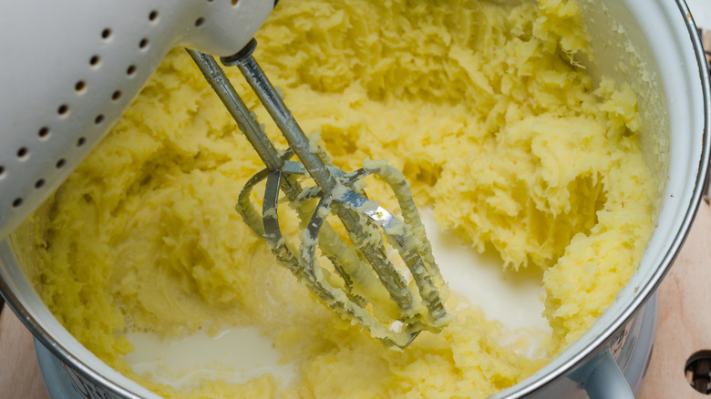 whipping mashed potatoes