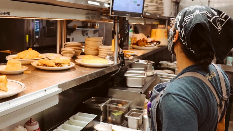 Chef working in Steuben's kitchen