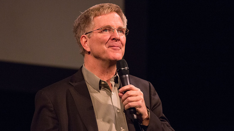 Rick Steves speaking at event