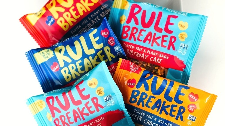 packages of rule breaker snacks