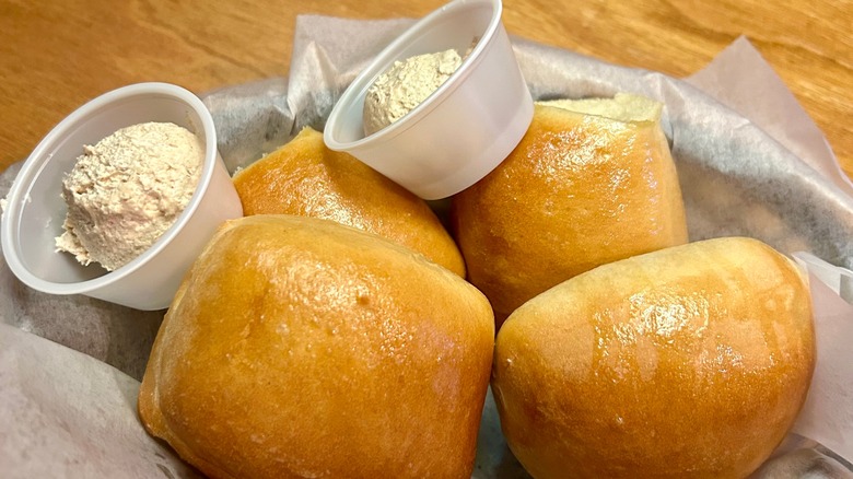 Texas Roadhouse rolls with honey butter