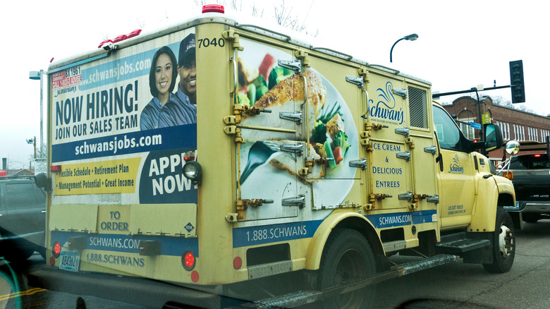 Schwan's food delivery truck