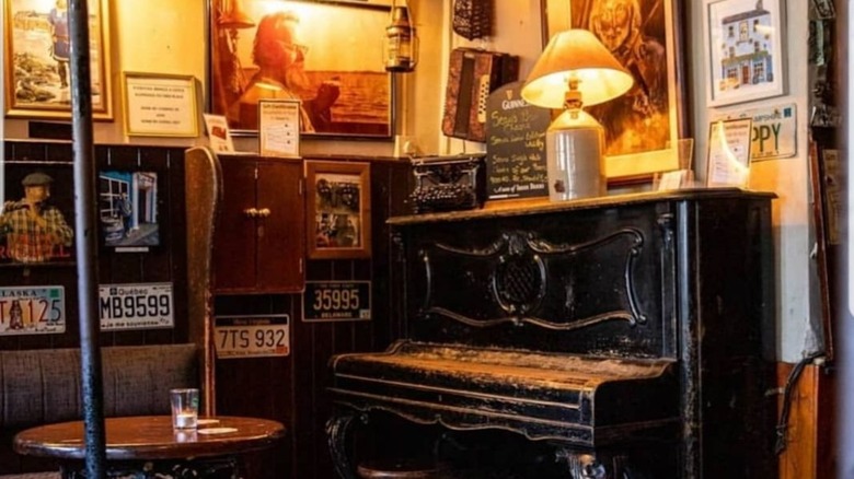 Piano and pictures inside Sean's Bar