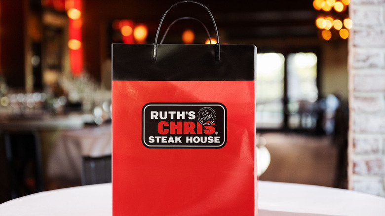 Ruth's Chris takeout bag 