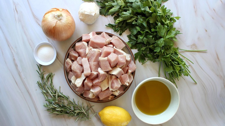 Italian pork skewers ingredients