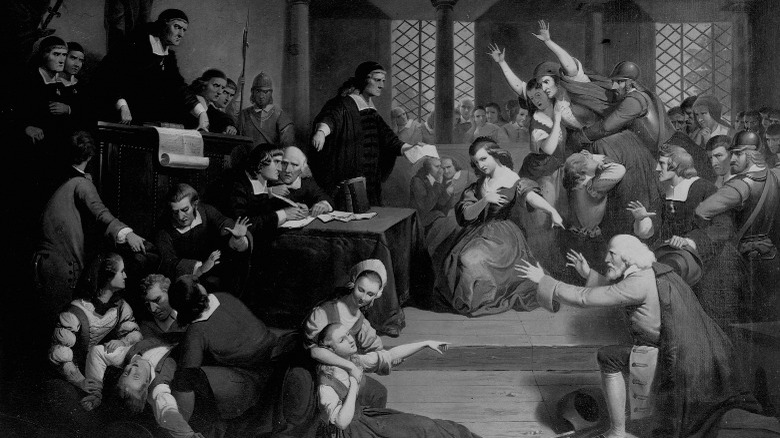 Depiction of salem witch trials