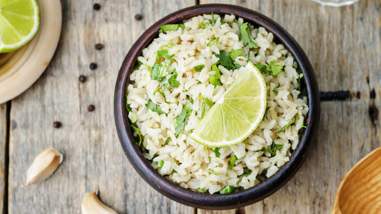 bowl of cilantro lime rice