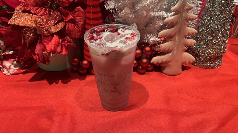 Coconut cran merry refresher iced beverage from Starbucks