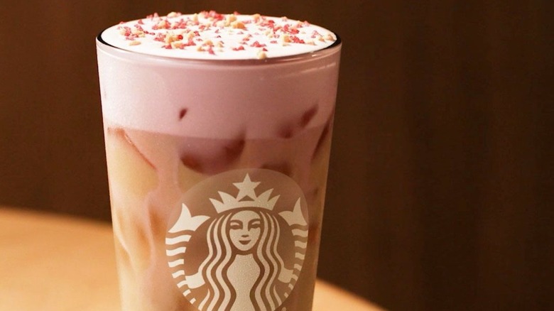 New Starbucks Spring Iced Cherry Latte