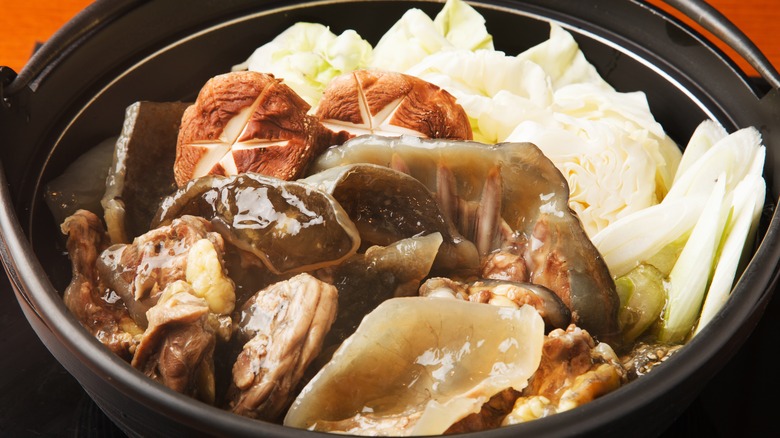 Japanese softshell turtle hot pot