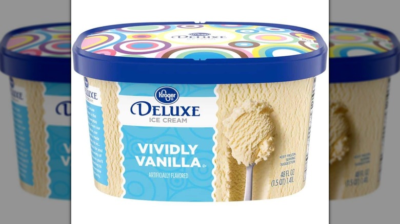 Kroger Deluxe Vividly Vanilla Ice Cream