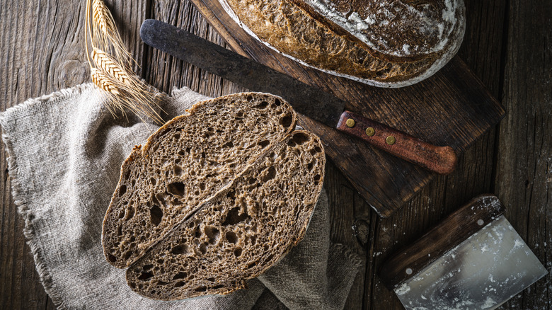 Rustic loaf of bread